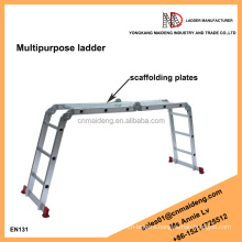 multi purpose ladder with scaffold plates
